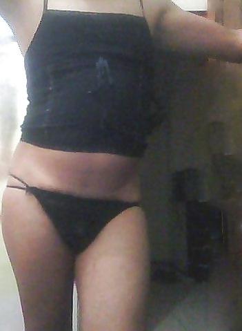 6P Transvestite in black lingerie 