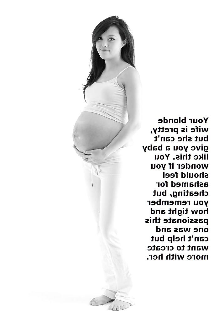 11P Pregnant Asian Captions