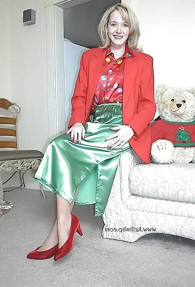 25P Green Satin Slip