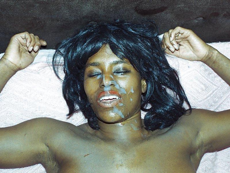 7P Dark girl getting her face creamed