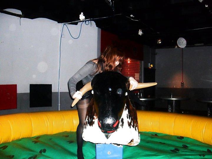 25P Girls Riding The Mechanical Bull 2