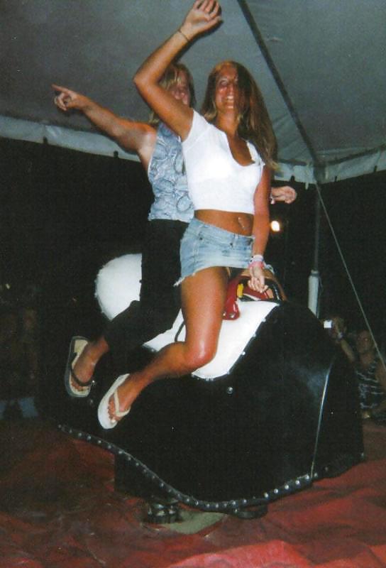 25P Girls Riding The Mechanical Bull 2