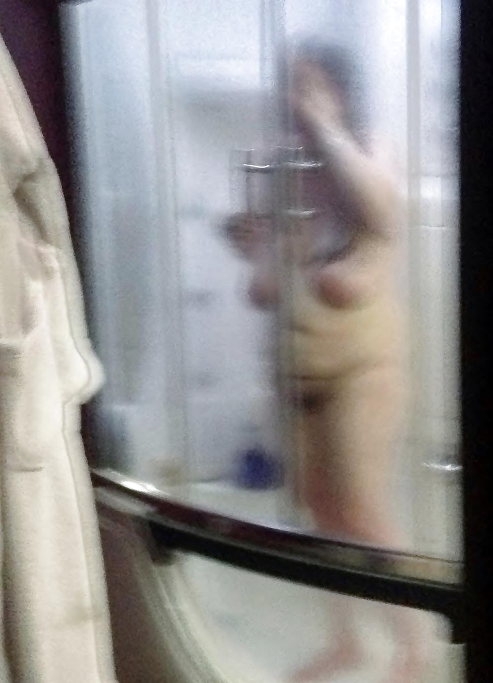 19P Pics of my sexy beautiful wife in hot tub and shower