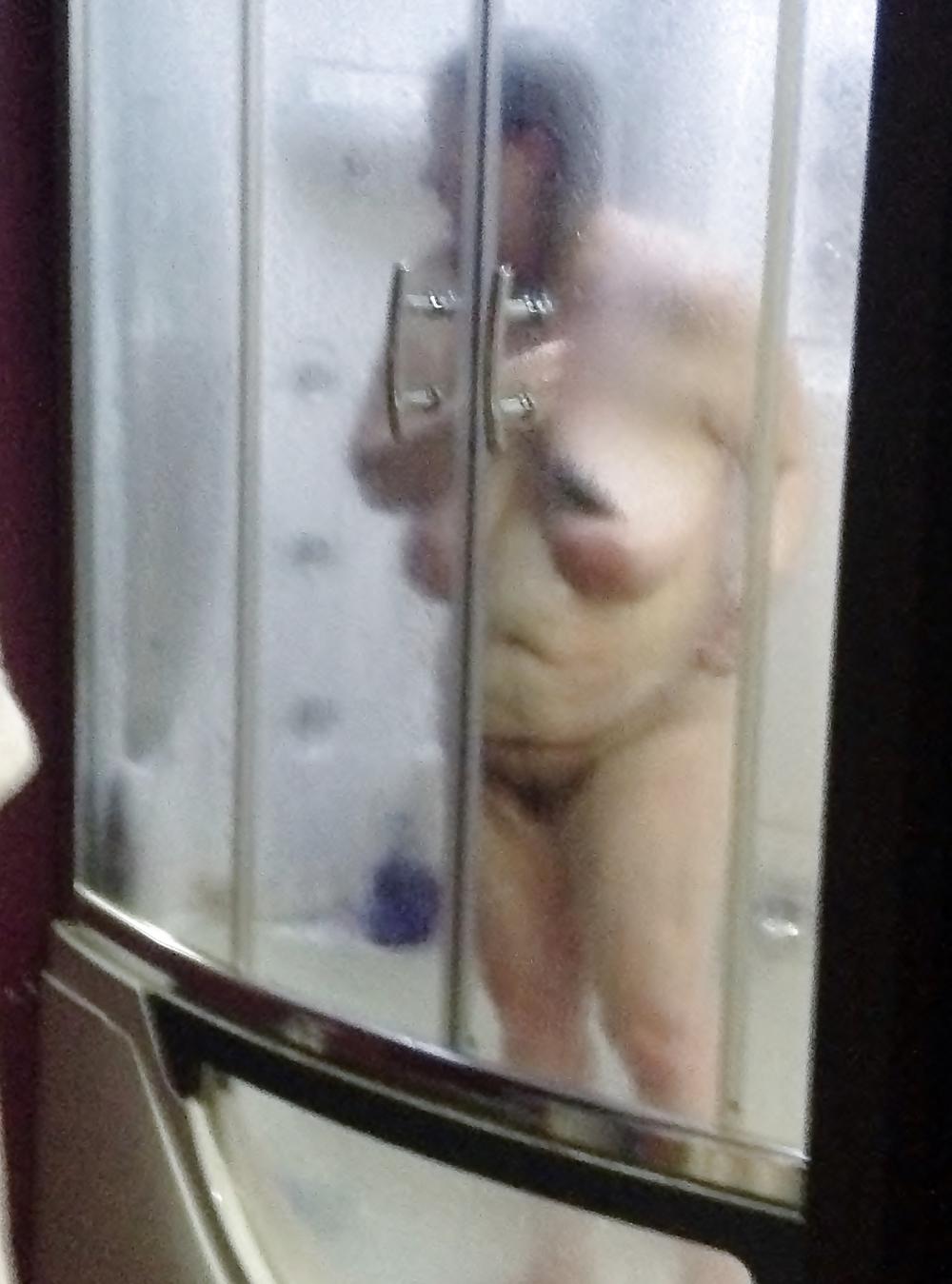 19P Pics of my sexy beautiful wife in hot tub and shower