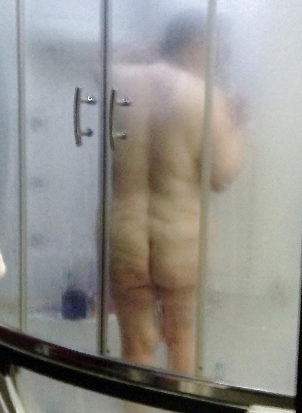 19P Pics of my sexy beautiful wife in hot tub and shower