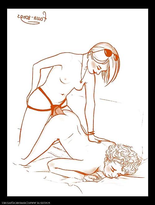 25P BBW Strap-on Cartoon