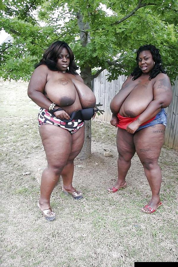 19P TWO BBW EBONY WOMEN WITH HUGE BOOBS 