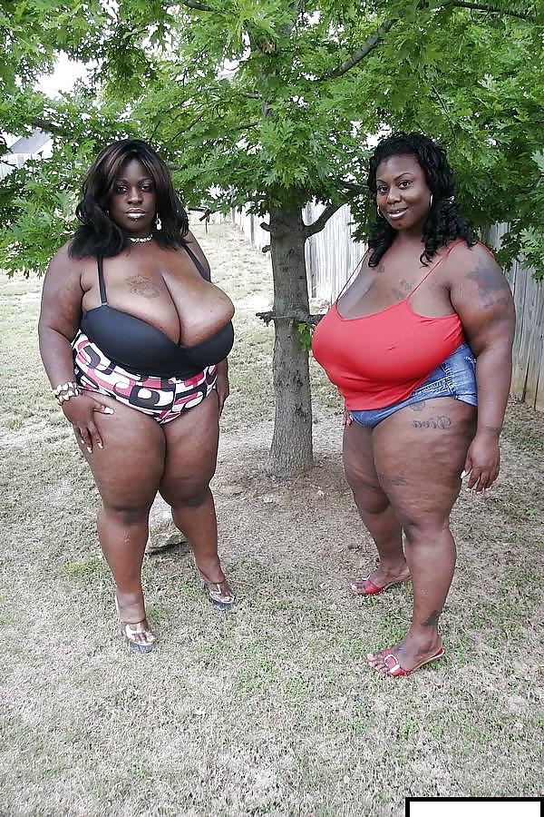 19P TWO BBW EBONY WOMEN WITH HUGE BOOBS 