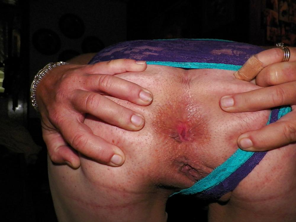 20P In purple lace boyshorts