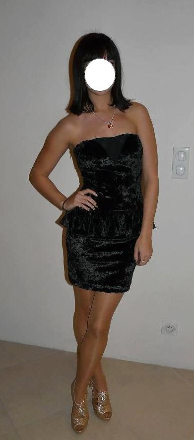 9P My girlfriend teen bthday in pantyhose and new gold heels