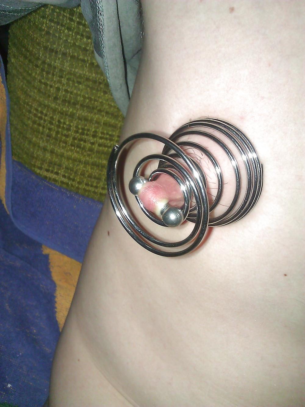 10P Pierced Nipple stretching
