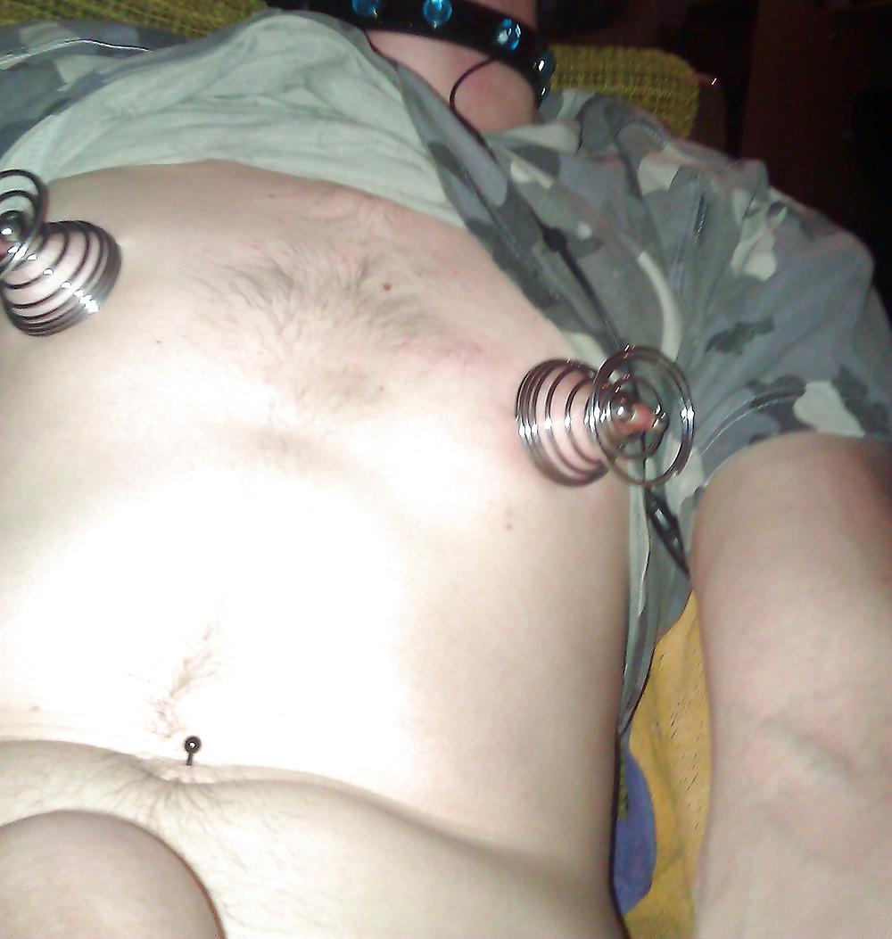 10P Pierced Nipple stretching