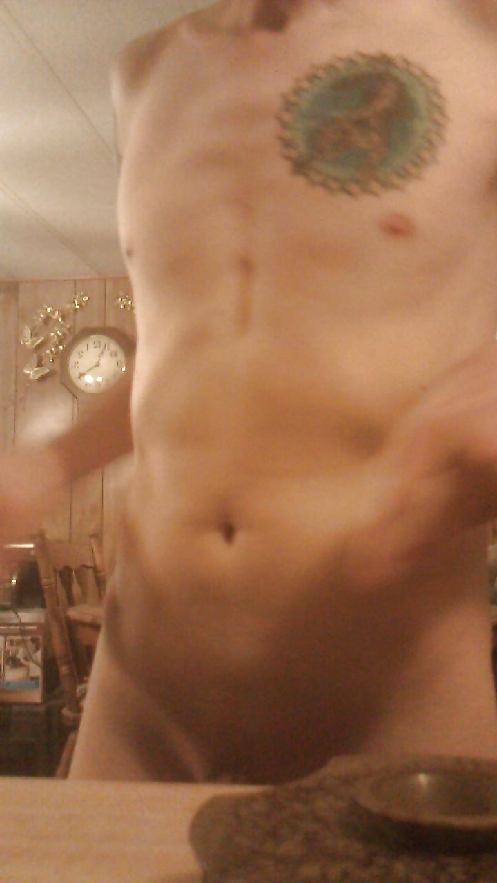 9P Me gabe naked in the kitchen