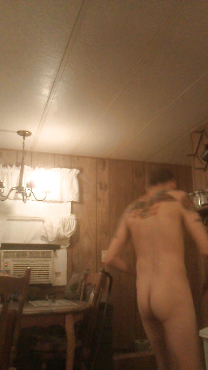 9P Me gabe naked in the kitchen