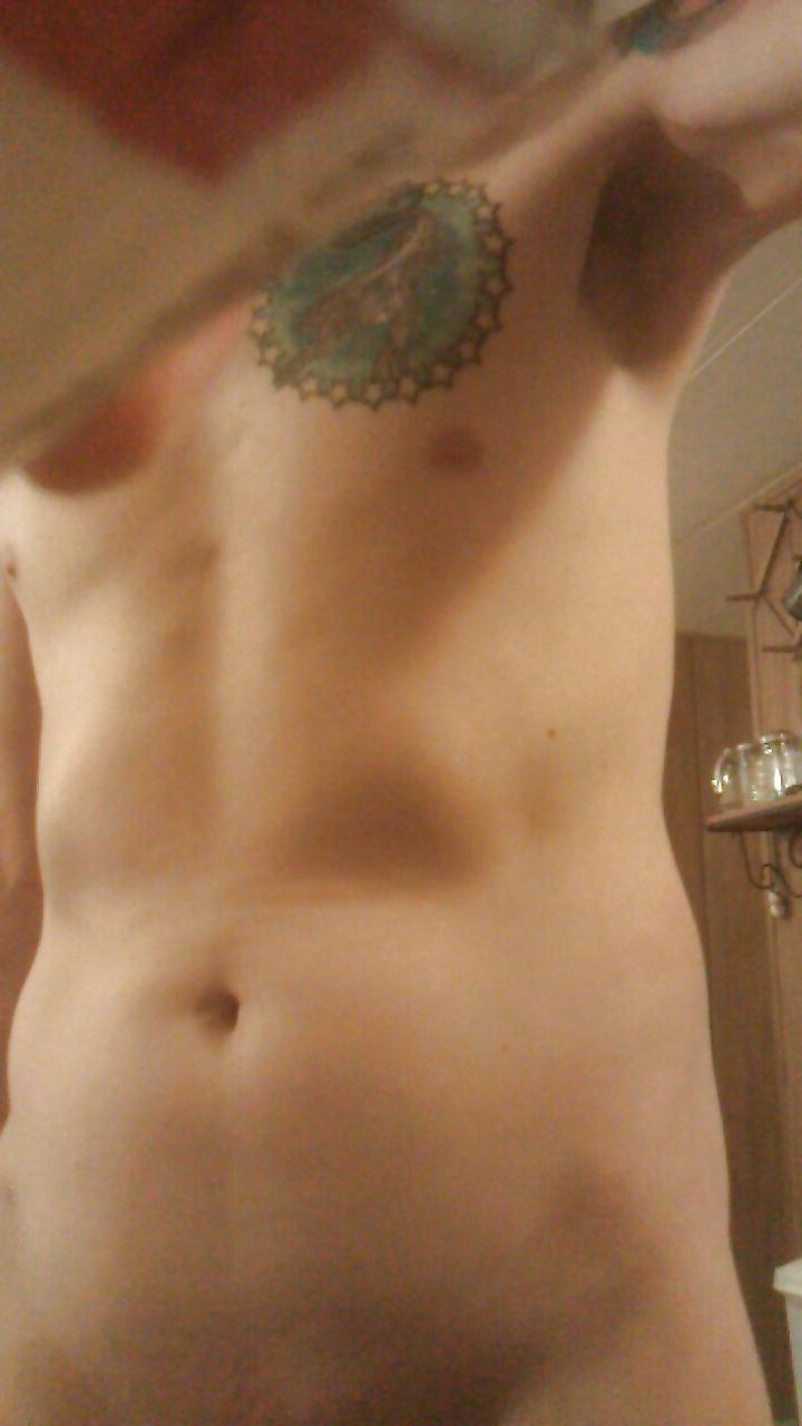 9P Me gabe naked in the kitchen