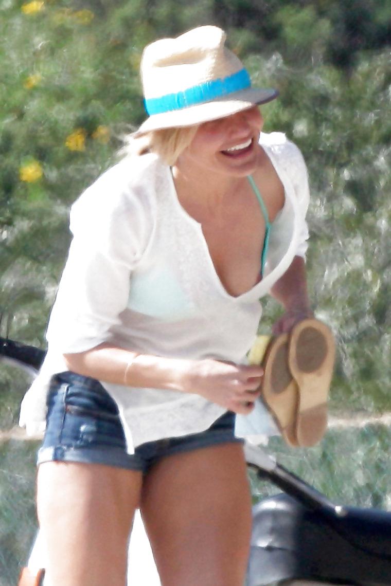 6P Cameron Diaz nip slip