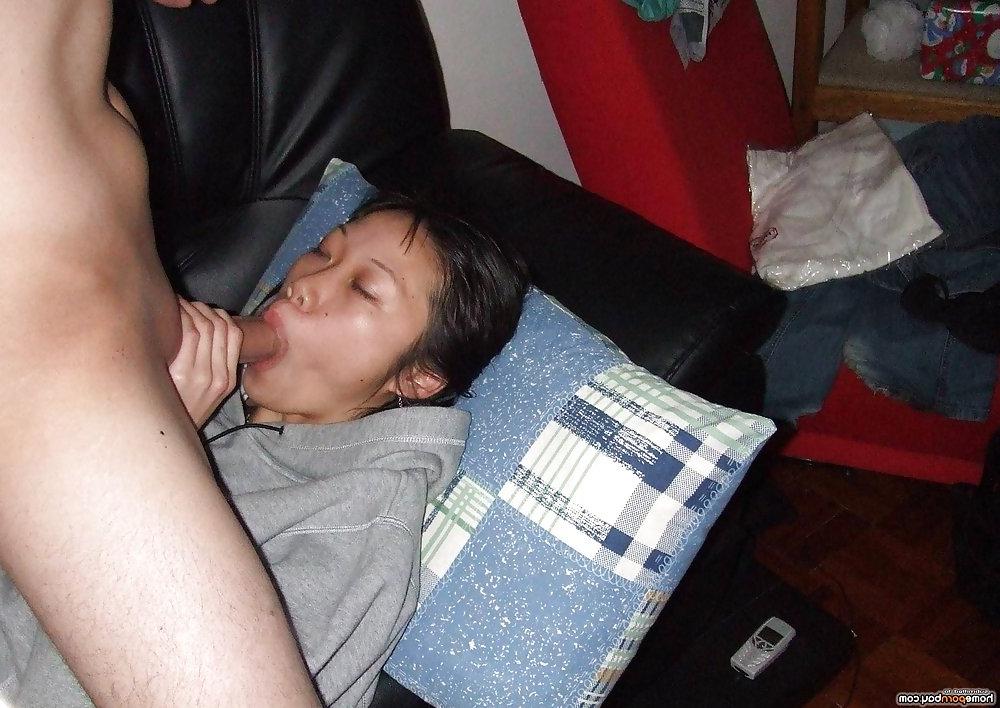 21P Asian amateur slut sucking dick