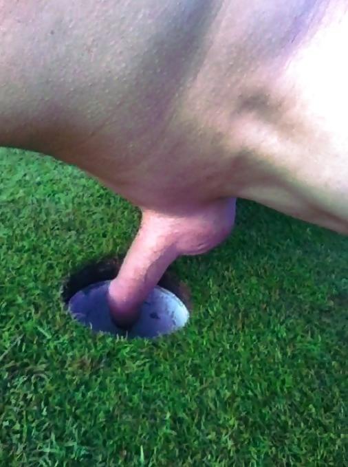 15P Pictures of me playing around on a golf court