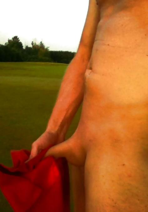 15P Pictures of me playing around on a golf court