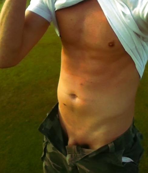 15P Pictures of me playing around on a golf court