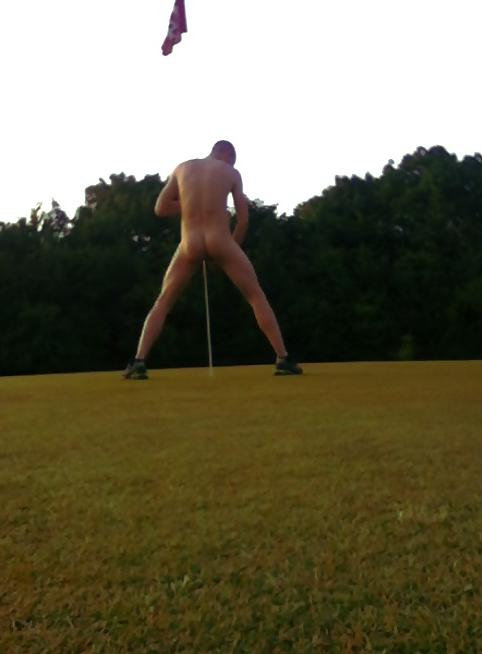 15P Pictures of me playing around on a golf court