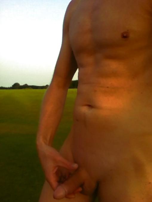 15P Pictures of me playing around on a golf court