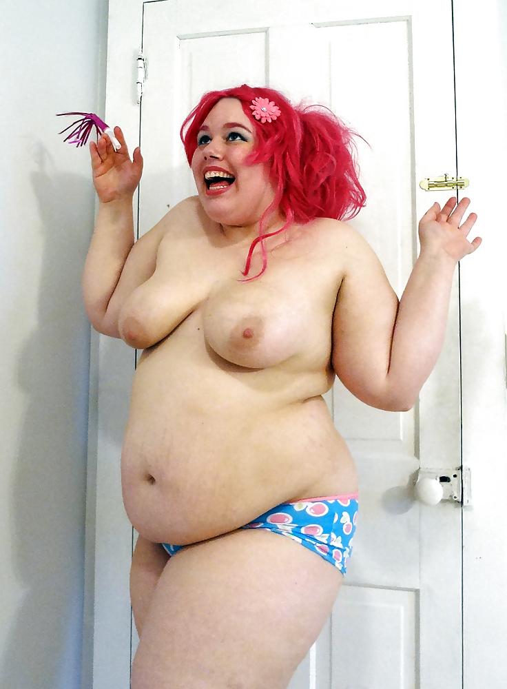25P BBW cosplayer Skookum shows off her tits and ass