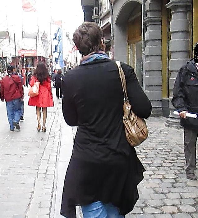 22P Nerdy Chick Rear View