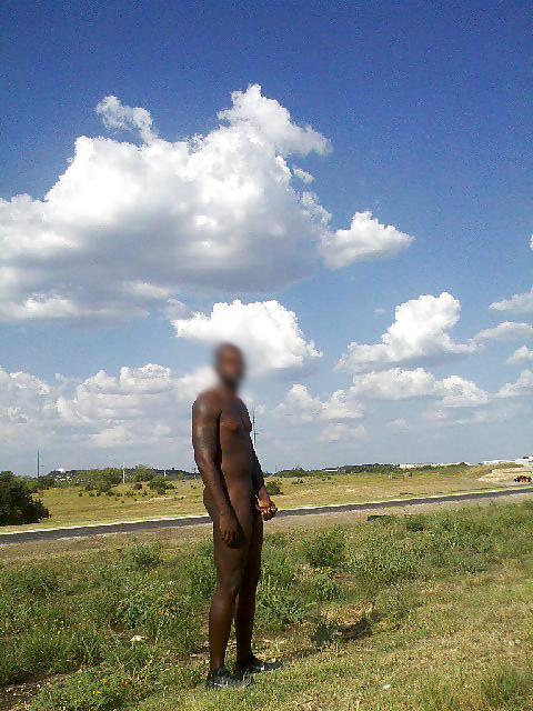10P Black Man Naked Outdoors 7