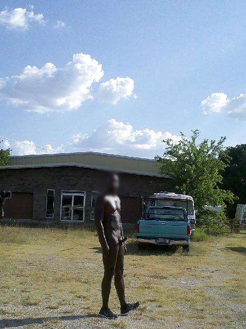10P Black Man Naked Outdoors 7