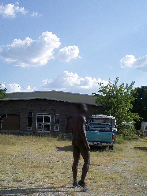10P Black Man Naked Outdoors 7