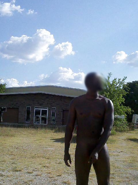 10P Black Man Naked Outdoors 7