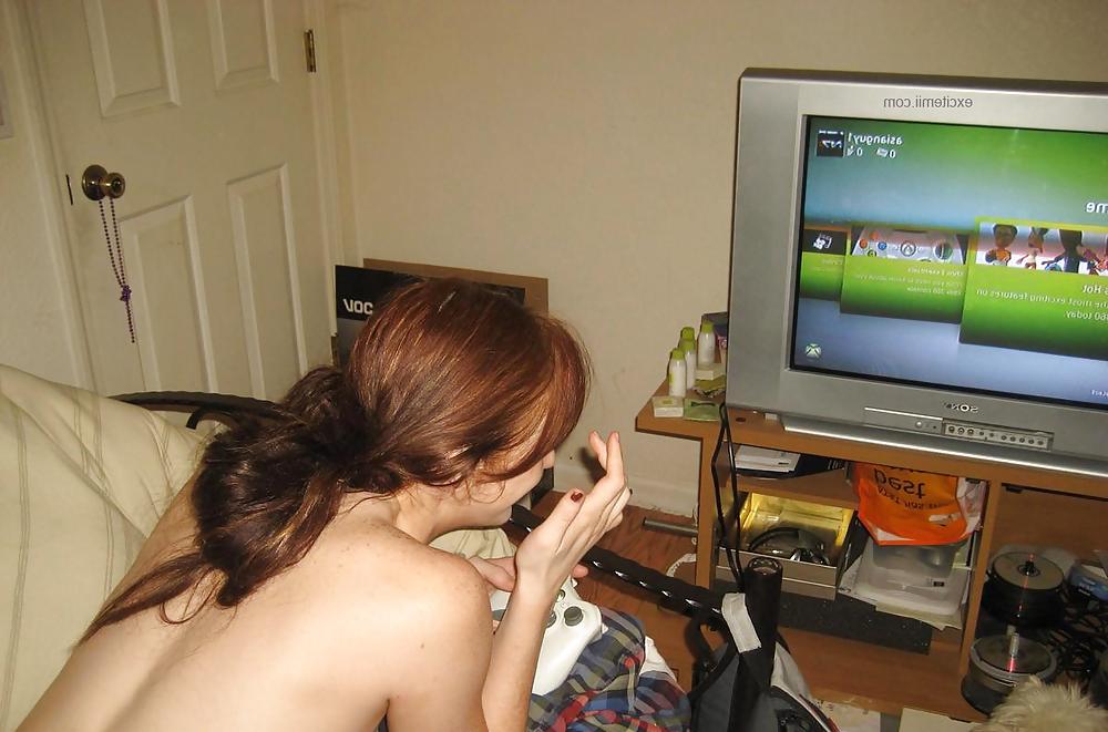 25P Nerdy ginger girl