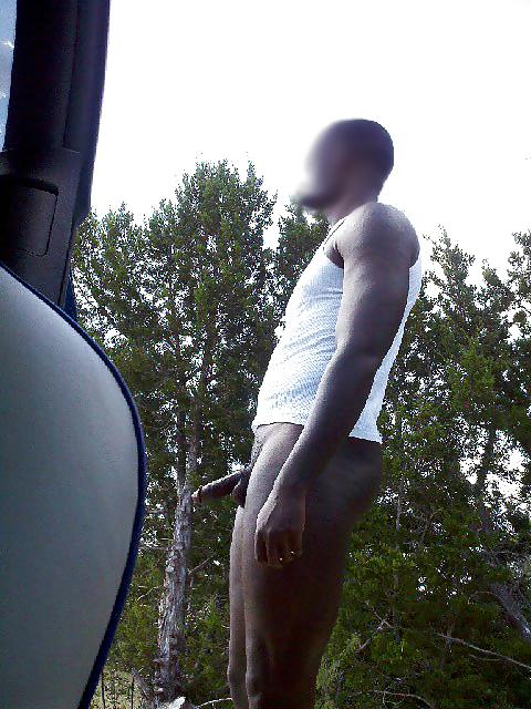 25P Black Man Naked Outdoors 6