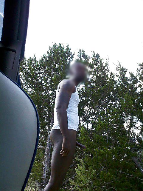 25P Black Man Naked Outdoors 6