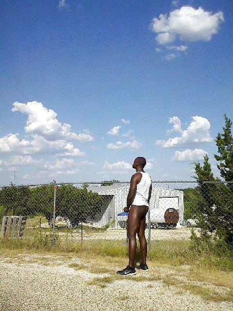 25P Black Man Naked Outdoors 6