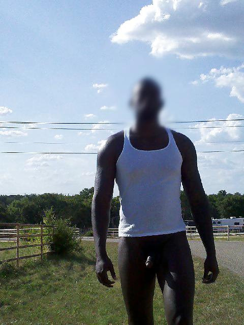 25P Black Man Naked Outdoors 6