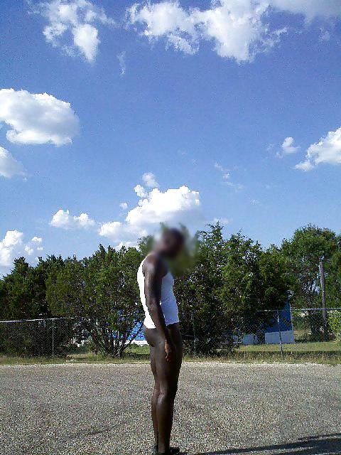 25P Black Man Naked Outdoors 6