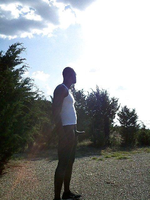 25P Black Man Naked Outdoors 6