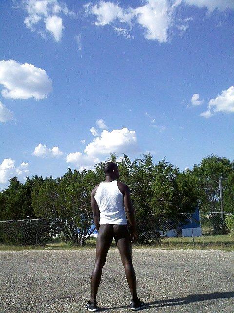 25P Black Man Naked Outdoors 6