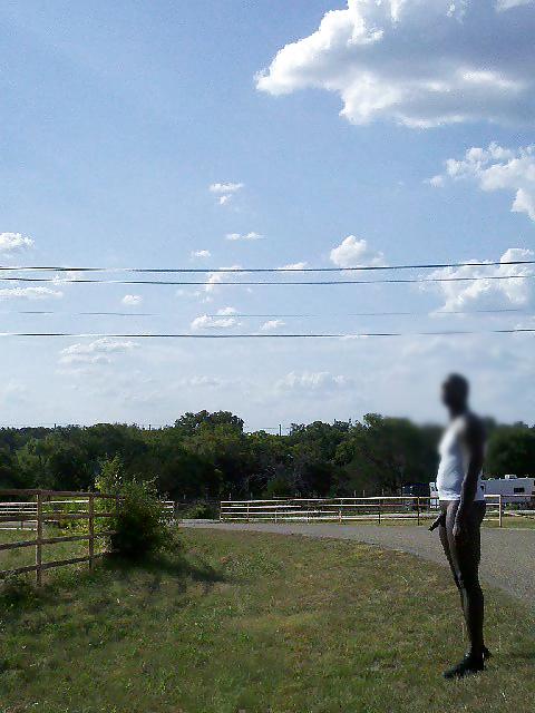 25P Black Man Naked Outdoors 6
