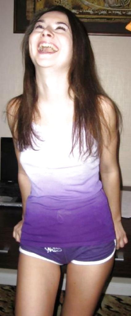 18P Private teen girl small tits, shaved pussy and labia majora