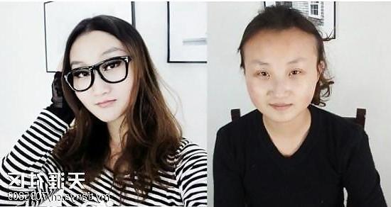 19P Asian girls before & after makeup