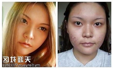 19P Asian girls before & after makeup
