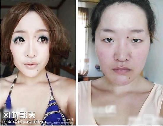 19P Asian girls before & after makeup