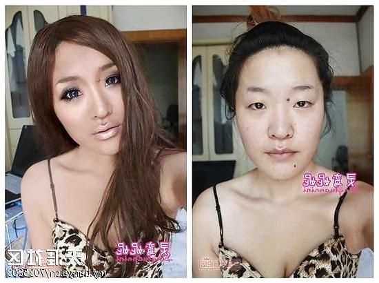19P Asian girls before & after makeup