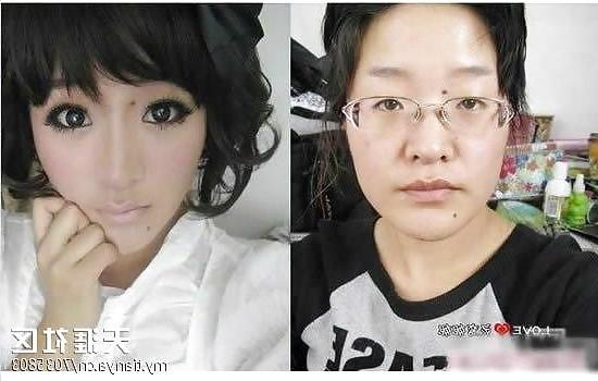 19P Asian girls before & after makeup