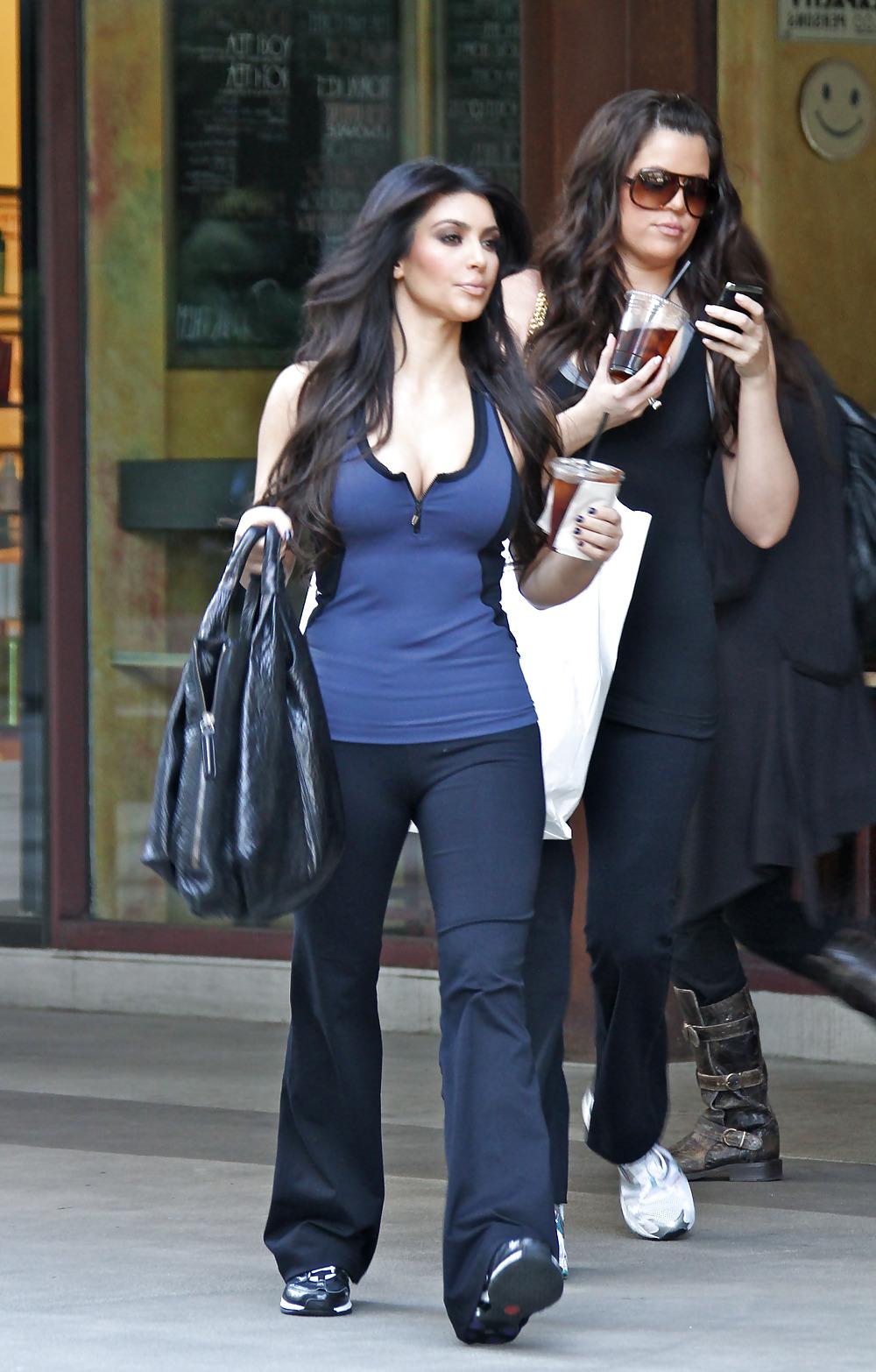 12P Kim Kardashian Cleavage Candids in Beverly Hills3