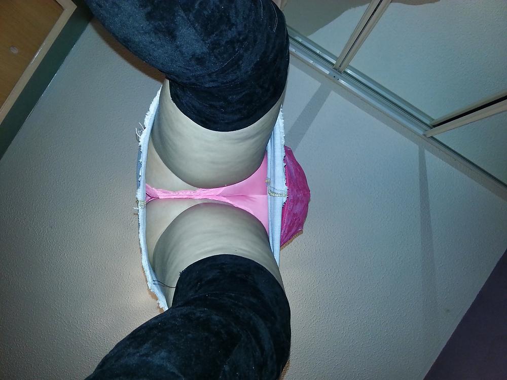 23P Pink satin and lace