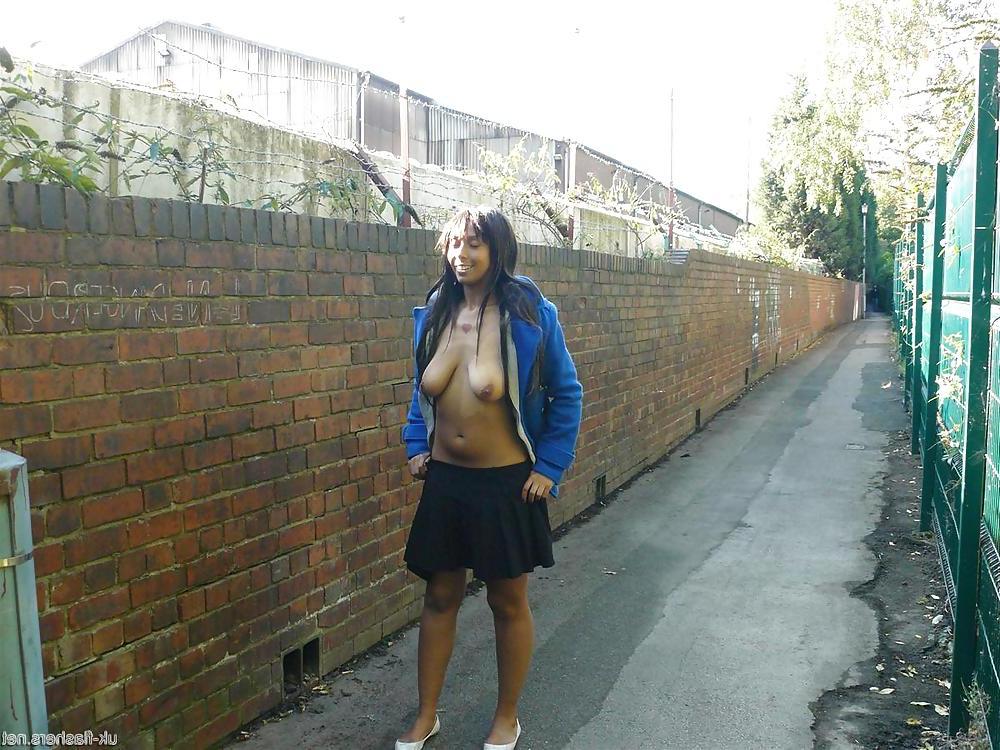 9P Black teen Candys public nudity and flashing ebony babes